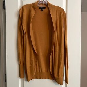 Mossimo mustard long open cardigan sz XS